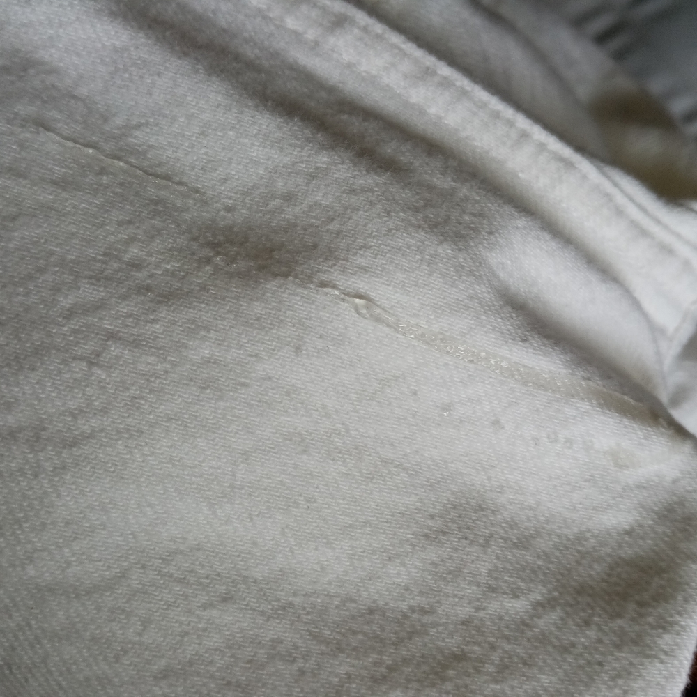 Lucky Brand white jean jacket with Designer embellishments LV size SP B9 - Picture 10 of 13